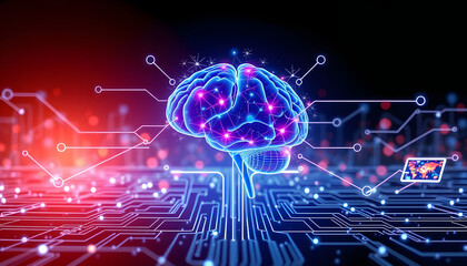 Fototapeta premium Neuromarketing concept. Business. Internet. Technology isolated with white highlights, png