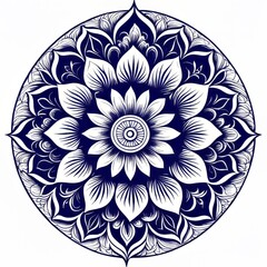 Ornamental mandala in cosmic space graphic effect mandala Illustration 