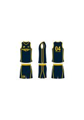 Basketball jersey set template collection.	