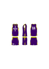 Basketball jersey set template collection.	