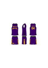 Basketball jersey set template collection.	