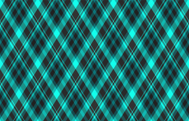 Argyle pattern of geometric rhombus. Harlequin check wallpaper design. Classic diamond shaped textile material for web background, print fabric clothing, sweater, wrapping paper, gift card, invitation © SolaruS