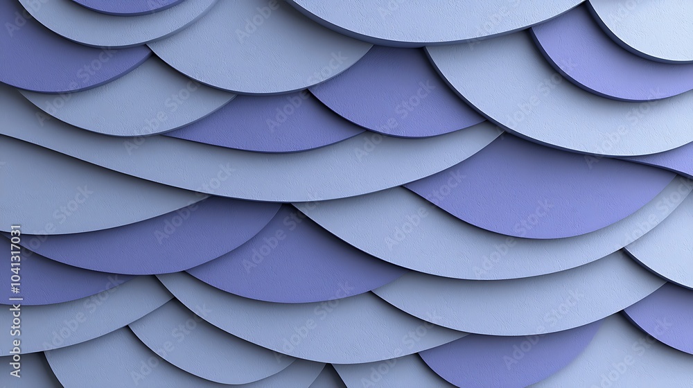 Poster textured layers of soft blue and lavender waves an artistic exploration of shape and color in design