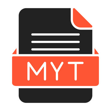 MYD File Format Vector Icon Design
