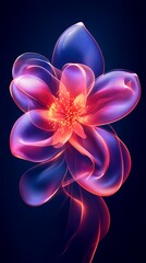 Ethereal Fluid Forms in Vibrant Colors