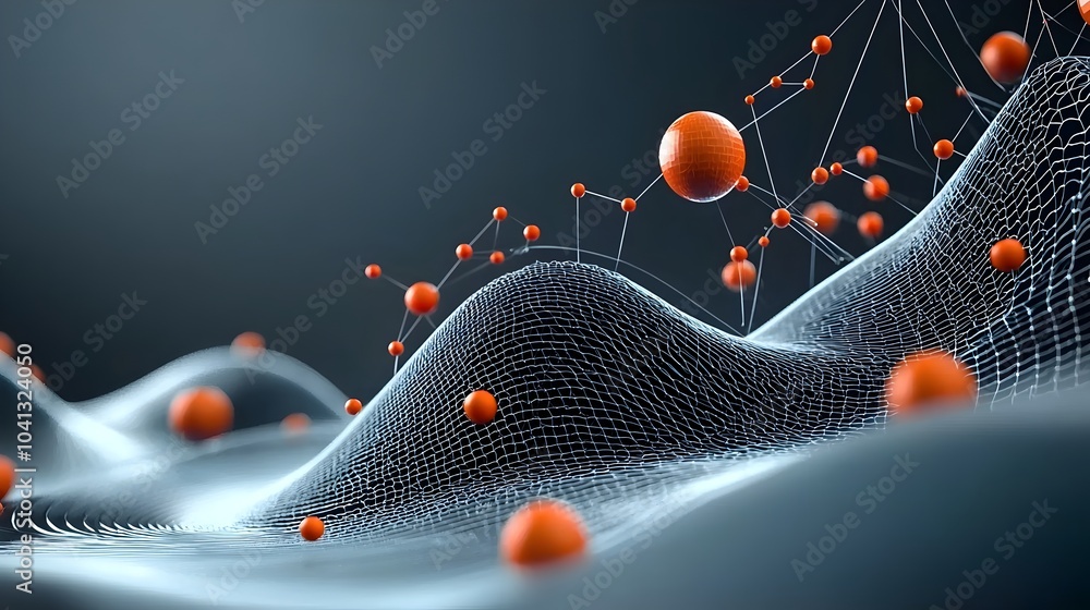 Fototapete mesmerizing abstract artwork depicting intricate wave patterns that visually represent the dynamic f