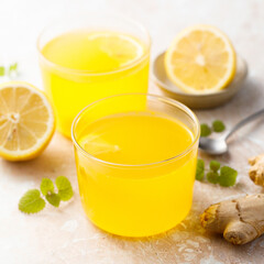 Warming citrus drink with ginger