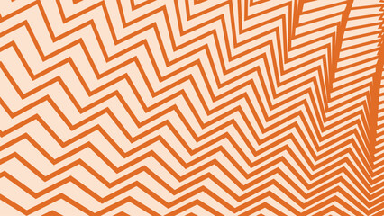 Orange zig zag pattern abstract background for backdrop or presentation