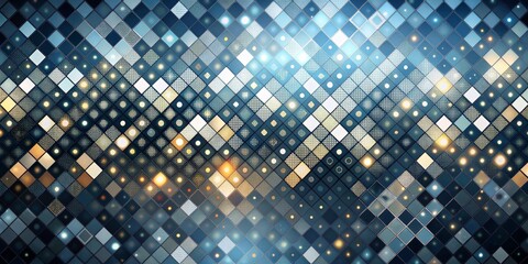 Obraz premium Monochrome Geometric Op Art Pattern with Bokeh Effect for Modern Background Design, Perfect for Color Customization and Stylish Visuals