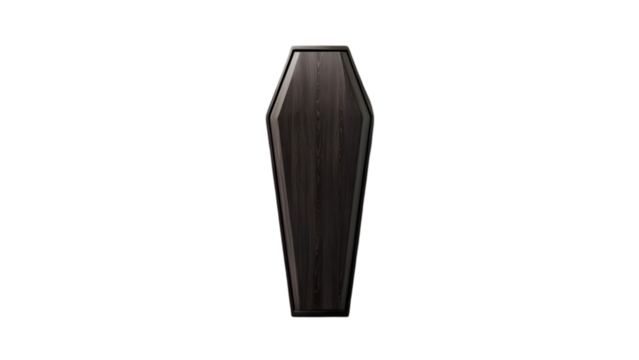 A wooden coffin  - Powered by Adobe