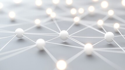 abstract design with white and grey intersecting paths and nodes