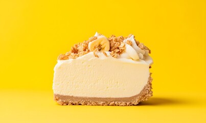 Banana Pudding Crunch Cheesecake, Generative AI