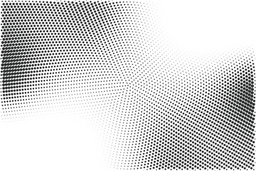 Black and white grunge halftone pattern texture background
