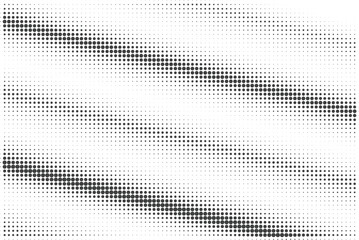 Black and white grunge halftone pattern texture background