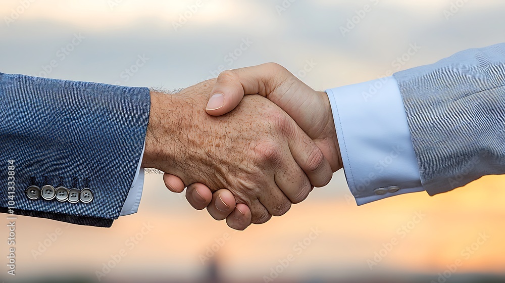 Poster building trust and collaboration the significance of a firm handshake in business relationships and 