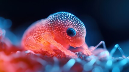 Obraz premium Close-Up of a Mammalian Embryo in Laboratory Setting