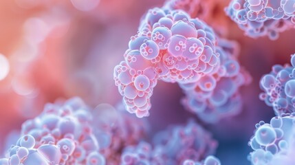 Close-Up of Early Embryonic Cellular Division Process
