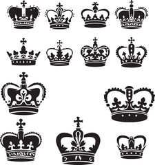 Obraz premium black crown logo victor 