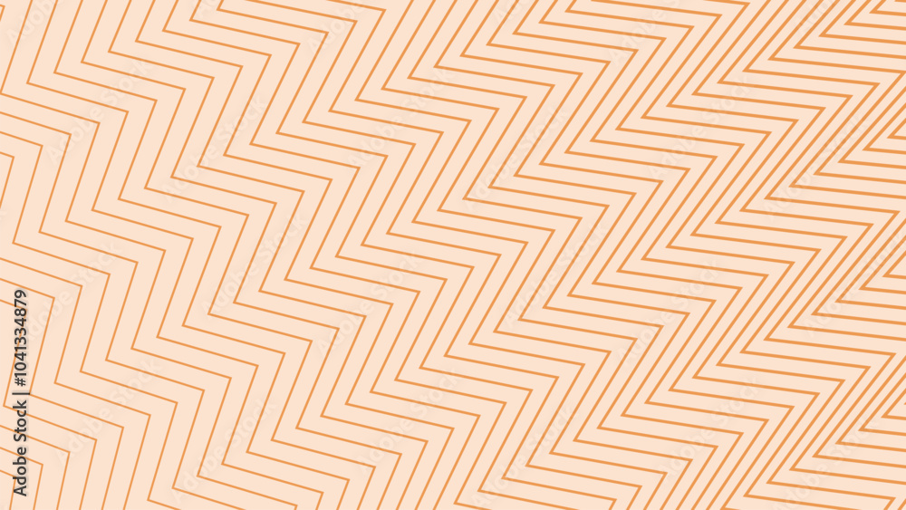 Wall mural orange zig zag pattern abstract background for backdrop or presentation