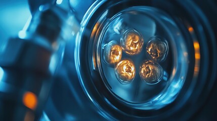 Detailed View of a Growing Embryo in Scientific Research