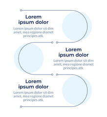 Finance related infographic vertical sequence. Investment plan. Business model. Visualization infochart with 3 steps. Circles workflow. Montserrat SemiBold, Lato Regular fonts used © bsd studio