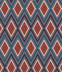 knit sweater with a stylish zigzag pattern.