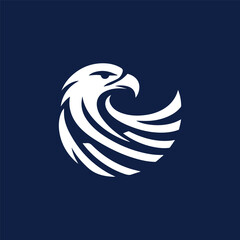 Modern eagle logo
