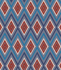 knit sweater with a stylish zigzag pattern.