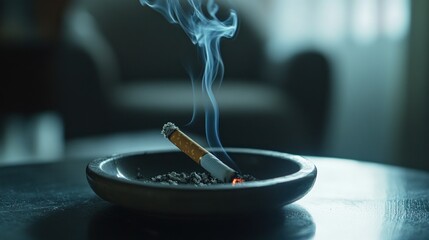 Cigarette in an Ashtray