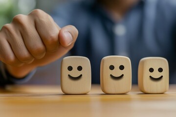 Positive Feedback: Happy Customers and Wooden Blocks
