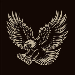 wings eagle vector illustration