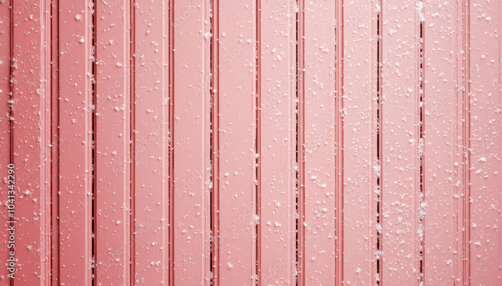 Poster a textured pink surface with vertical lines and a subtle sheen, featuring tiny droplets of water add
