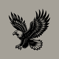 eagle with wings