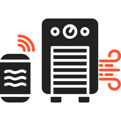 Air Purifier Vector Icon Design