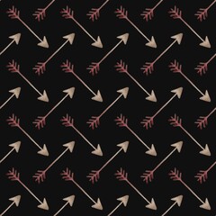Unique patterned design of arrows on a dark background for modern decor and crafts