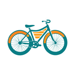 Fototapeta premium bicycle isolated on white background vector illustration design