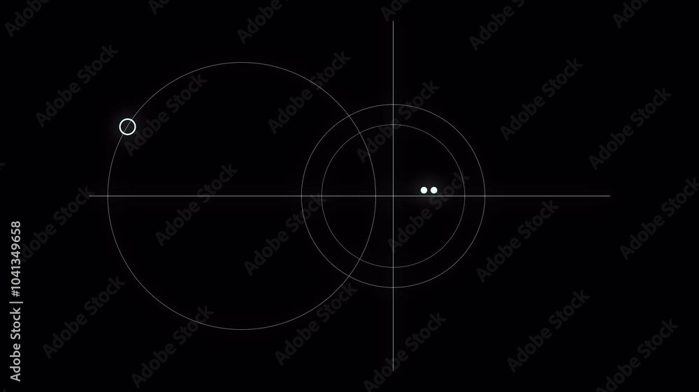 Poster png alpha.abstract circle and line hud technological futuristic elements.