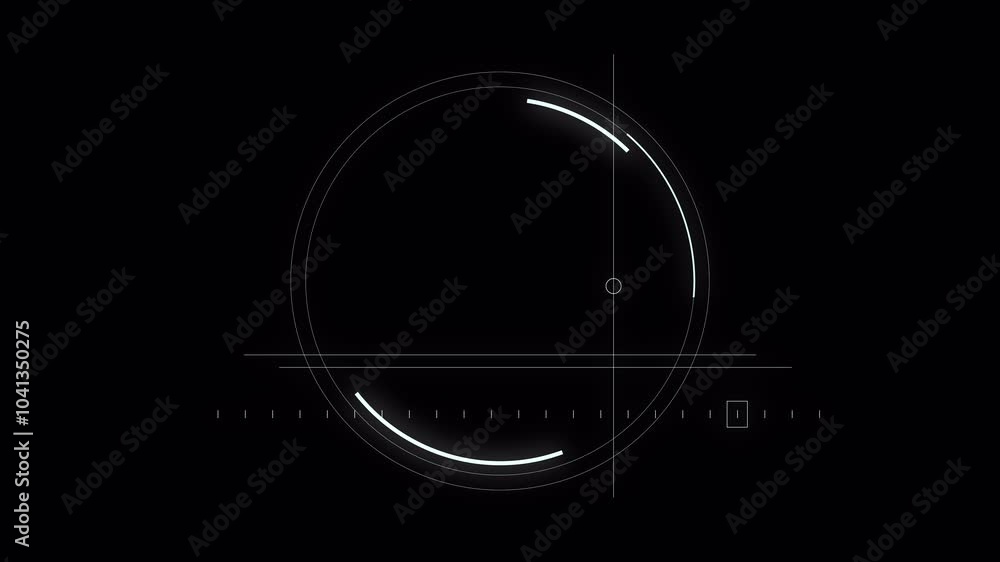 Poster png alpha.abstract circle and line hud technological futuristic elements.