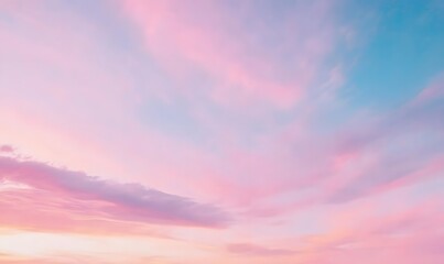Obraz premium colorful pink and red colored evening sky, Generative AI