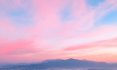 Obraz premium colorful pink and red colored evening sky, Generative AI