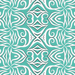 SIMPLE ART seamless batik dayak square pattern background design