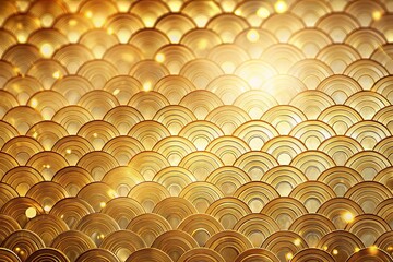 Elegant Line Art Background with Gold Scales on Japanese Washi Paper Texture, Bokeh Effect, Luxury Aesthetic for Modern Decor, Artistic Background, Textured Design, Golden Patterns