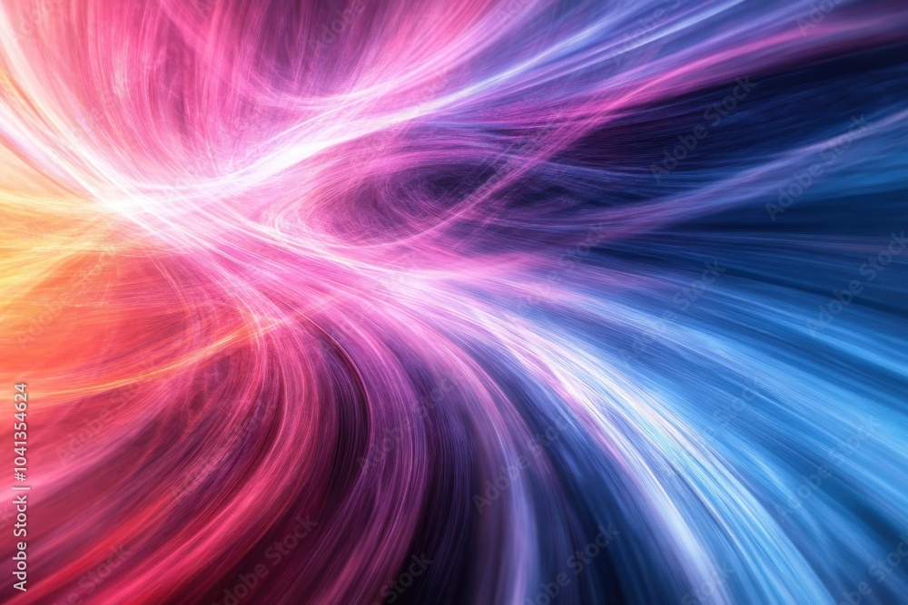Poster dynamic swirling waves of vibrant colors create a mesmerizing visual effect in bright hues