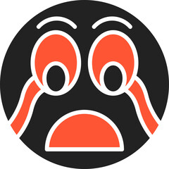 Crying Vector Icon Design