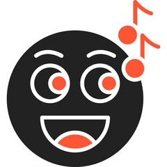Singing Vector Icon Design