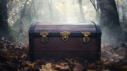 Mysterious Treasure Chest in the Forest