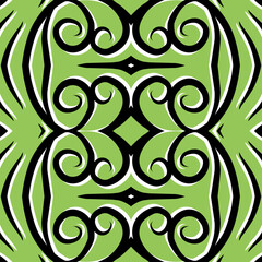 SIMPLE ART seamless batik dayak square pattern background design