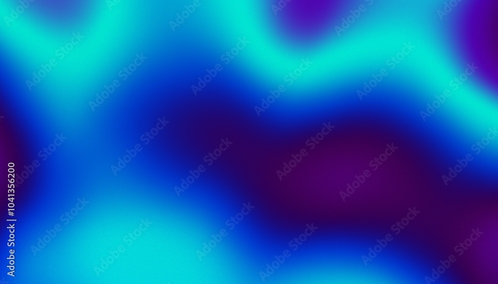 Leinwandbilder blue and teal gradient background colors with noise effect grain wallpaper grainy noisy textured blu