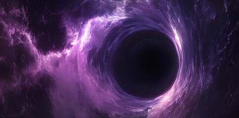 Abstract glowing galaxy energy tunnel in space background