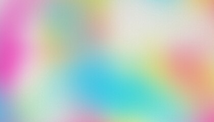 Colorful pink, yellow and turquoise gradient noisy grain background texture